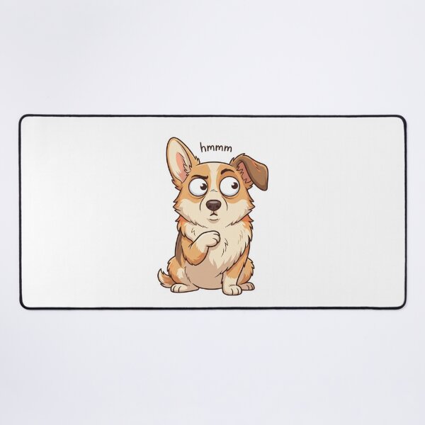 Item preview, Hmmm Meme Cute Dog Funny Thinking Puppy Reaction Animal Lover T-Shirt Design designed and sold by pawsome purrfect.