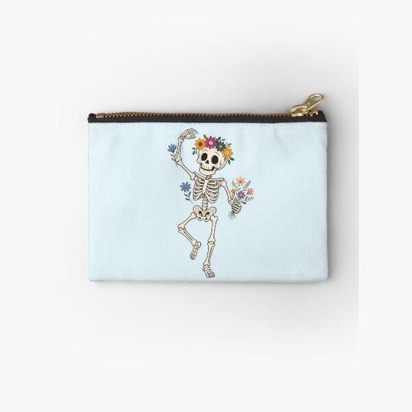 Item preview, Dancing Skeleton with Flowers – Funny Halloween designed and sold by SweetLilith.
