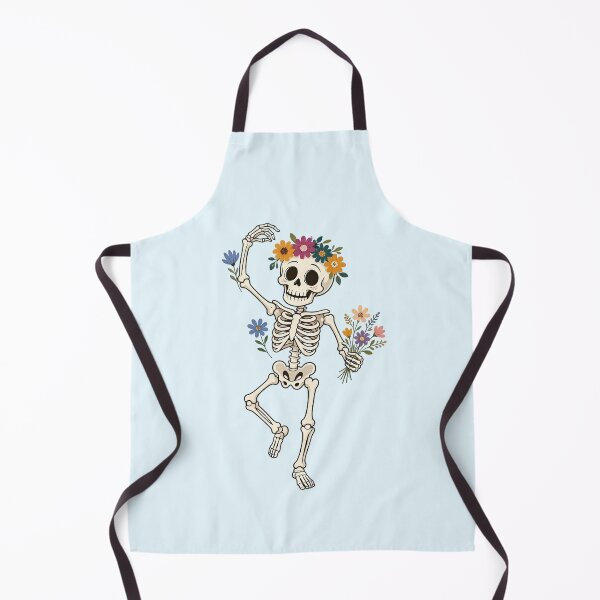 Item preview, Dancing Skeleton with Flowers – Funny Halloween designed and sold by SweetLilith.