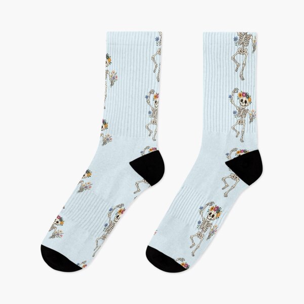 Item preview, Dancing Skeleton with Flowers – Funny Halloween designed and sold by SweetLilith.