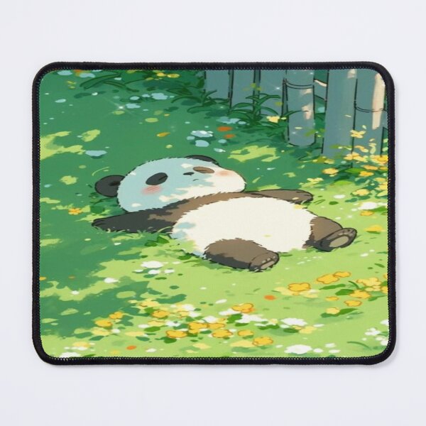 Item preview, Fluffy Panda Dreaming Under Bamboo Tree Artwork designed and sold by NivyasArtistry.