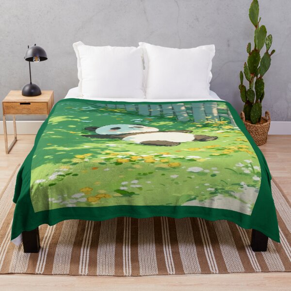 Item preview, Fluffy Panda Dreaming Under Bamboo Tree Artwork designed and sold by NivyasArtistry.