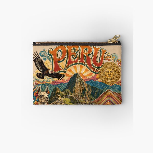 Item preview, Peru Land of the Incas Vintage Travel Poster designed and sold by Skyrocketz.