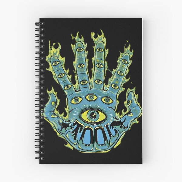 Item preview, Flaming Blue Hand Covered In Eyeballs designed and sold by BabiiClub.