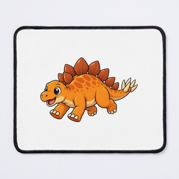 Item preview, Cute Happy Orange Stegosaurus Design designed and sold by Creativeworksuk.