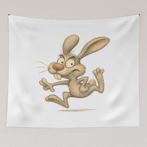 Item preview, Running Rabbit – Funny Energetic Bunny designed and sold by Yomere.