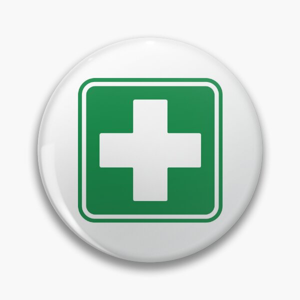 Item preview, First Aid Medical Cross Green Healthcare Safety Symbol designed and sold by VectorForge Studio.