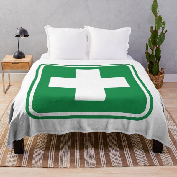 Item preview, First Aid Medical Cross Green Healthcare Safety Symbol designed and sold by VectorForge Studio.