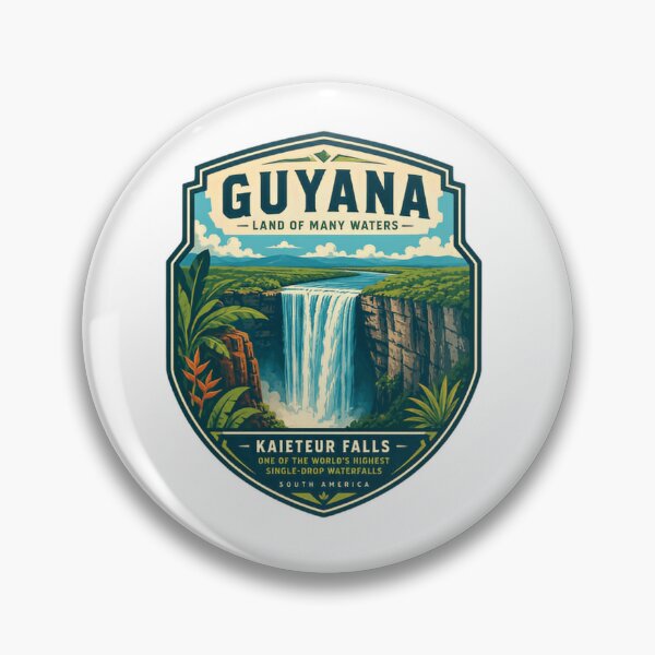 Item preview, Guyana Kaieteur Falls South America Travel Landmark Nature Explorer designed and sold by Simsimah26Parks.