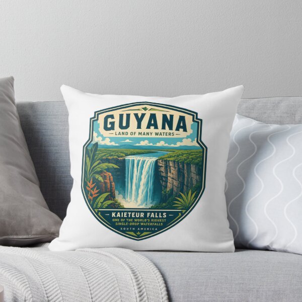 Item preview, Guyana Kaieteur Falls South America Travel Landmark Nature Explorer designed and sold by Simsimah26Parks.