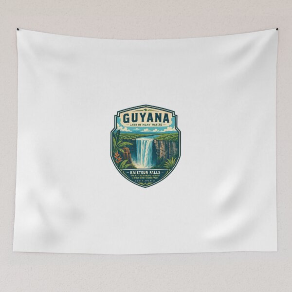 Item preview, Guyana Kaieteur Falls South America Travel Landmark Nature Explorer designed and sold by Simsimah26Parks.