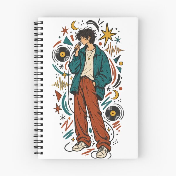 Item preview, Indie Music Dreamer – Retro Singer Illustration glen hansard designed and sold by OSAMA MO.
