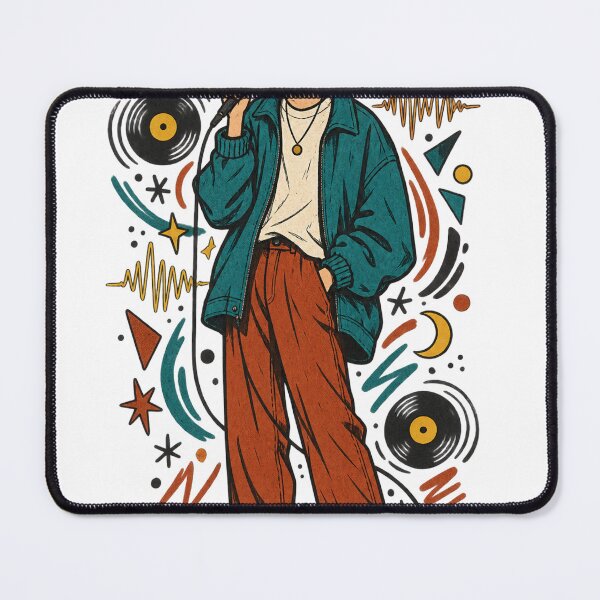 Item preview, Indie Music Dreamer – Retro Singer Illustration glen hansard designed and sold by OSAMA MO.