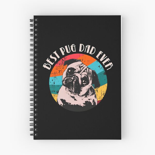 Item preview, Best Pug Dad Ever Retro Sunset Design designed and sold by SoyLamderma.