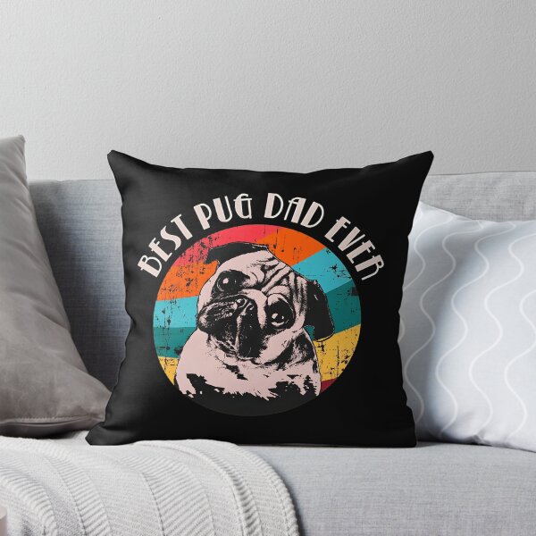 Artikelvorschau, Der beste Mops-Papa aller Zeiten – Retro-Sonnenuntergangsdesign entworfen und verkauft von SoyLamderma.