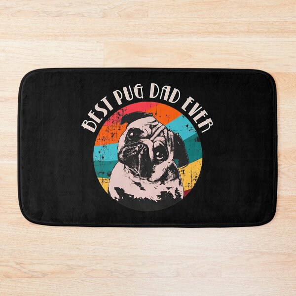 Item preview, Best Pug Dad Ever Retro Sunset Design designed and sold by SoyLamderma.