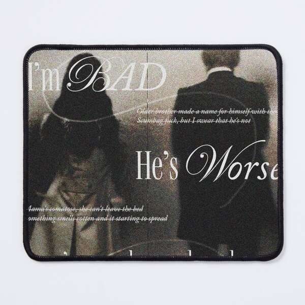 Item preview, I'm Bad He is Worse designed and sold by LittloGica.