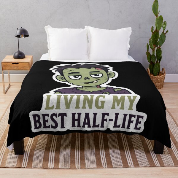 Item preview, halloween - living my best half-life zombie designed and sold by BrynEReese1.