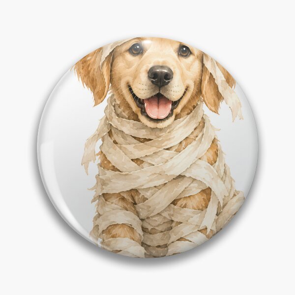 Item preview, Halloween Golden Retriever Puppy Mummy Treats Tricks designed and sold by GryThunes.