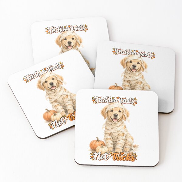 Item preview, Halloween Golden Retriever Puppy Mummy Treats Tricks designed and sold by GryThunes.