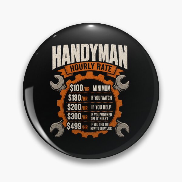 Item preview, Handyman hourly rate Funny Handyman designed and sold by a-turner-paint.