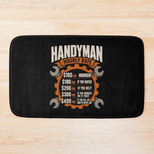 Item preview, Handyman hourly rate Funny Handyman designed and sold by a-turner-paint.