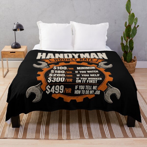 Item preview, Handyman hourly rate Funny Handyman designed and sold by a-turner-paint.