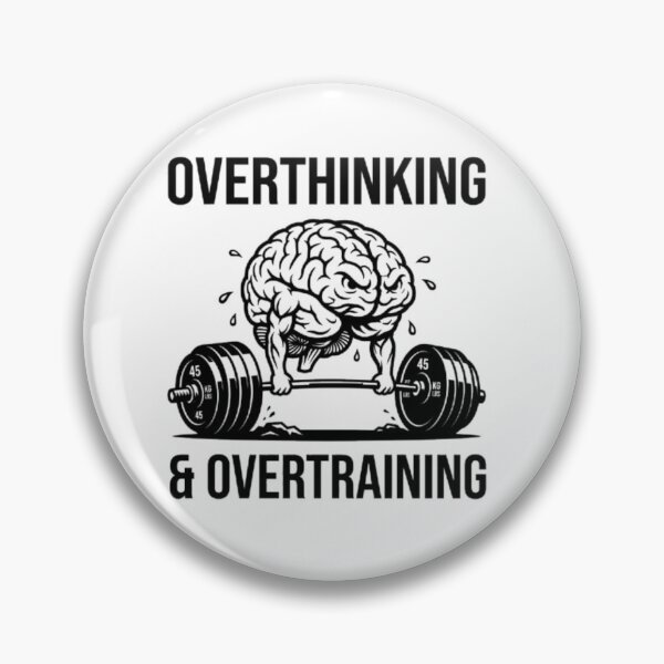 Item preview, Overthinking And Overtraining - Muscular Brain Gym designed and sold by OLLI_STORE.