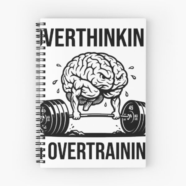 Item preview, Overthinking And Overtraining - Muscular Brain Gym designed and sold by OLLI_STORE.