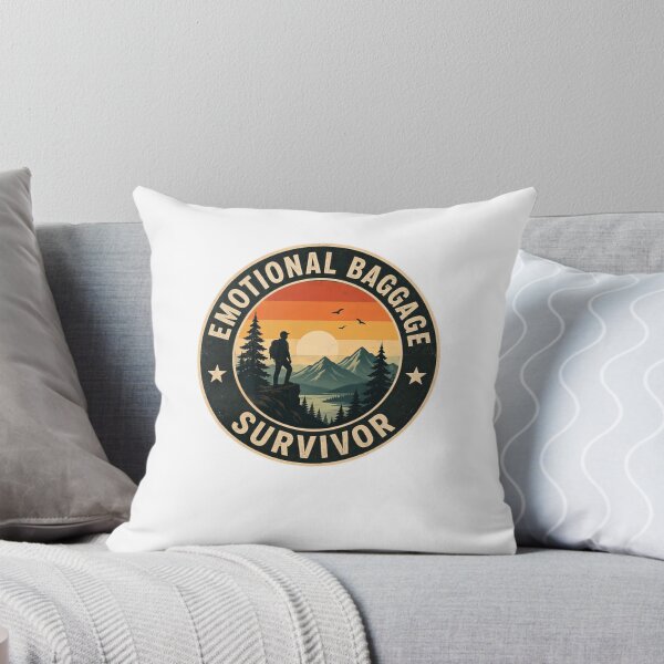 Item preview, Emotional Baggage Survivor Hiking Outdoor Adventure Resilience designed and sold by JonesFlora2025.
