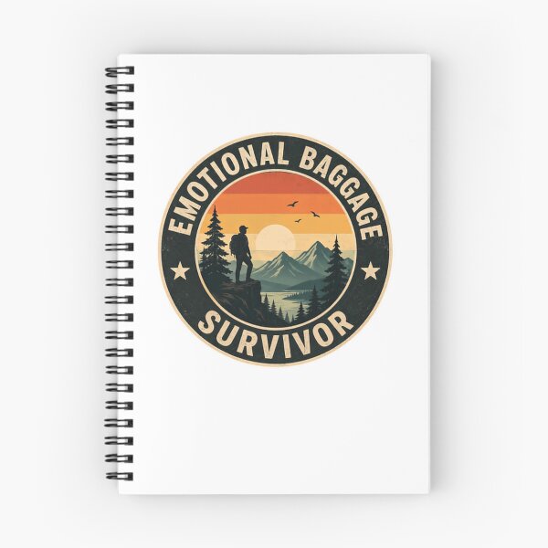 Item preview, Emotional Baggage Survivor Hiking Outdoor Adventure Resilience designed and sold by JonesFlora2025.