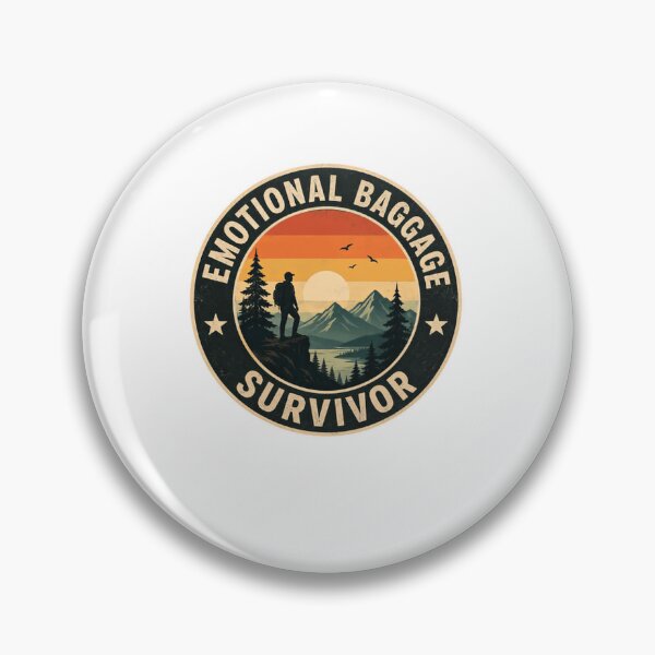 Item preview, Emotional Baggage Survivor Hiking Outdoor Adventure Resilience designed and sold by JonesFlora2025.