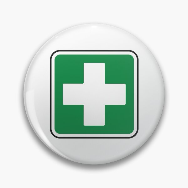 Item preview, First Aid Medical Cross Green Healthcare Safety Symbol designed and sold by VectorForge Studio.