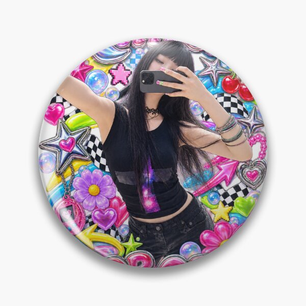 Item preview, Leesol KIIIKIII Pop Off Pop Off Cyber Streetwear Badge designed and sold by Valereekmerch.