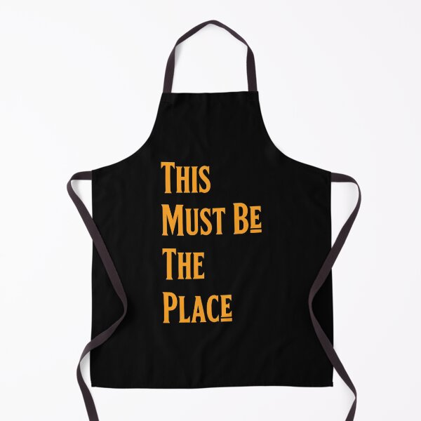 Item preview, This Must Be The Place Orange Typography Home designed and sold by BarevyAsStore.