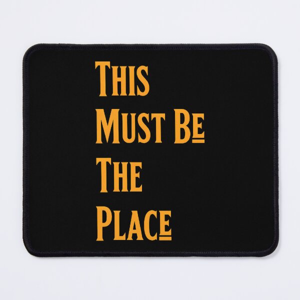 Item preview, This Must Be The Place Orange Typography Home designed and sold by BarevyAsStore.