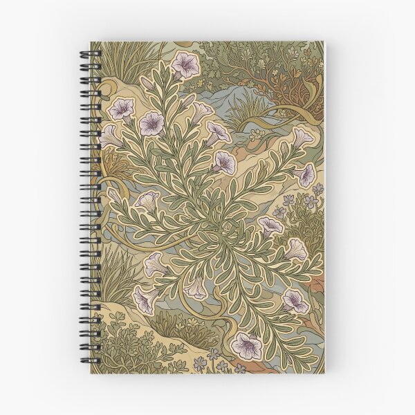 Item preview, Art Nouveau Petunia Magellanica Vintage Botanical Print designed and sold by FreiherrPK.