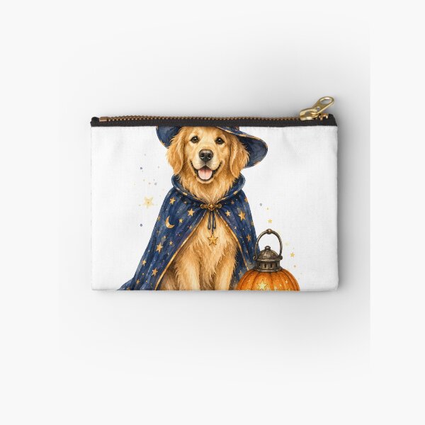 Item preview, Halloween Golden Retriever Wizard Fetching Treats Not Tricks designed and sold by GryThunes.