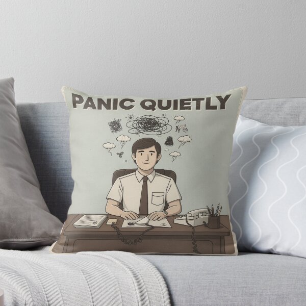Item preview, Panic Quietly Retro Poster designed and sold by PictorialWhimsy.