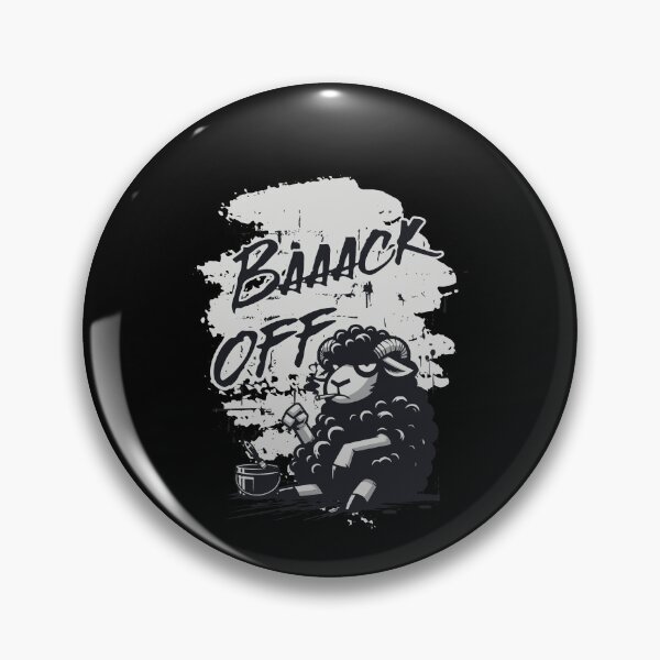 Item preview, BACK OFF Black Sheep Sarcasm Grunge Humor designed and sold by FeverVoid.