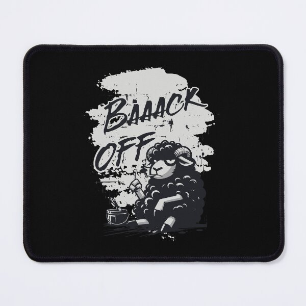 Item preview, BACK OFF Black Sheep Sarcasm Grunge Humor designed and sold by FeverVoid.