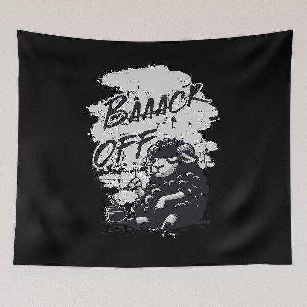 Item preview, BACK OFF Black Sheep Sarcasm Grunge Humor designed and sold by FeverVoid.