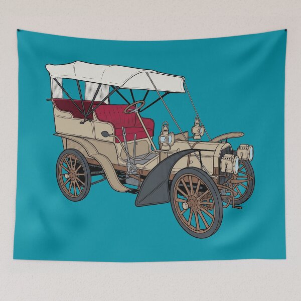 Item preview, 1903 Fiat 16-24HP Antique Car Vintage Print designed and sold by FreiherrPK.