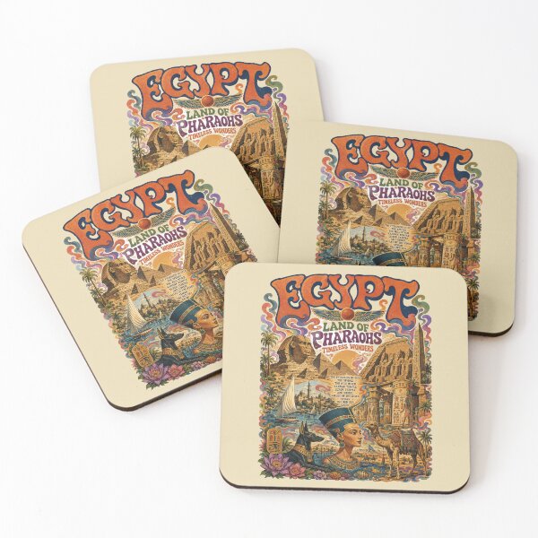 Item preview, Egypt Land of Pharaohs Vintage Travel Poster designed and sold by Skyrocketz.