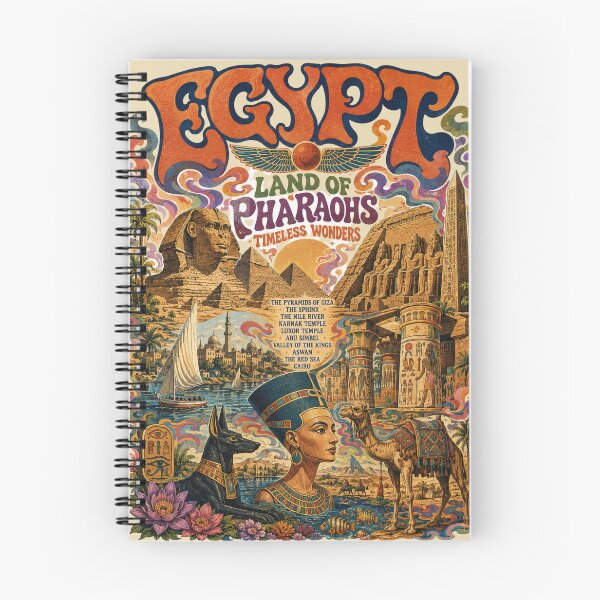 Item preview, Egypt Land of Pharaohs Vintage Travel Poster designed and sold by Skyrocketz.
