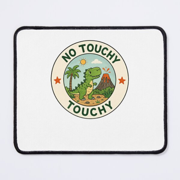 Item preview, No Touchy Touchy Funny Dinosaur Personal Space Introvert designed and sold by JonesFlora2025.