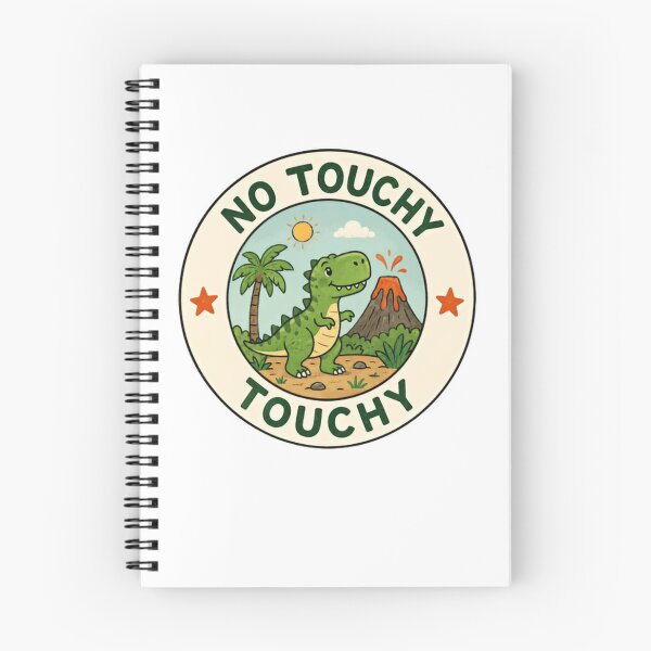 Item preview, No Touchy Touchy Funny Dinosaur Personal Space Introvert designed and sold by JonesFlora2025.