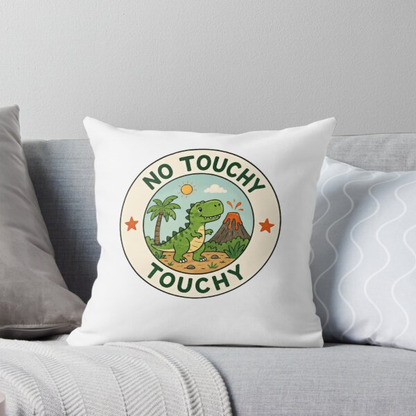 Item preview, No Touchy Touchy Funny Dinosaur Personal Space Introvert designed and sold by JonesFlora2025.