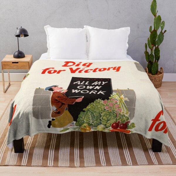 Item preview, Vintage British WWII Propaganda Poster | Dig for Victory Campaign Art | Grow Your Own Food & Boost Morale | Historical Wall Decor designed and sold by artofuniverse.