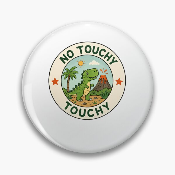 Item preview, No Touchy Touchy Funny Dinosaur Personal Space Introvert designed and sold by JonesFlora2025.